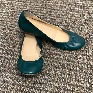 J.crew Forest Green Flats